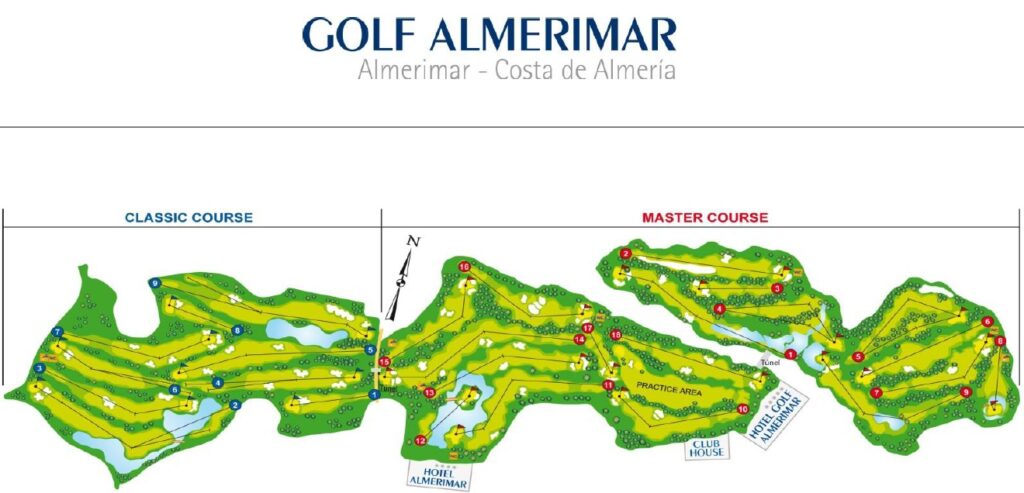 Almerimar Golf Course Map