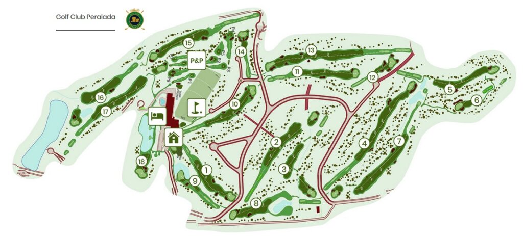 Peralada Golf Course Map